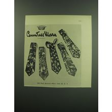 1949 Countess Mara Ties Advertisement