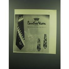 1949 Countess Mara Ties Advertisement - Can-Can Dancers