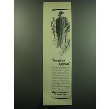 1949 Abercrombie & Fitch British Wanderlust Coat Ad - Timeless Appeal