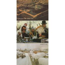 Jerusalem Smoking Peace Pipe In Snow Aerial 3x Postcard s