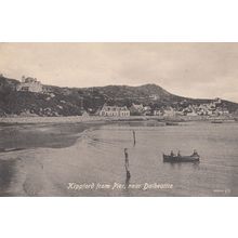 Kippford From Pier Dalbeattie Rowing Boat Old Postcard