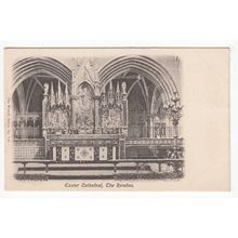 The Reredos Exeter Cathedral Postcard Devon The Wrench Series 735