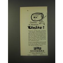 1956 F.A.O. Schwarz Toys Ad - Children of America, Unite
