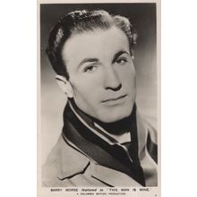 Barry Morse 1940s Actor in This Man Is MIne Film Real Photo Postcard