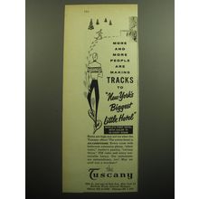 1958 The Tuscany Hotel Ad - More and more people are making tracks to
