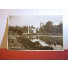 BLICKLING HALL & LAKE, NORFOLK. used vintage postcard RP by Valentine 1941 pm =