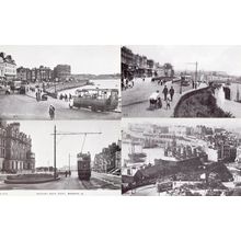 Margate Rock Hotel Bus Tram 4x Postcard s
