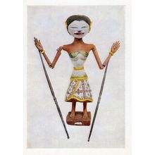 Java Antique Wooden Figure For Wayang Golek Puppet Plays Postcard