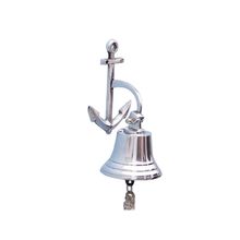 Chrome Hanging Anchor Bell 8""