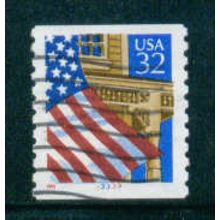 Used 2913 32c U.S. Flag Over Porch Fine CNS 33333 W0858