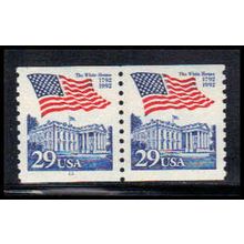 2609 29c U.S. Flag Over White House Very Fine MNH CNP Left 11 PA1477