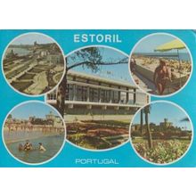 Estoril Casino Portugal 5x Multi View Postcard