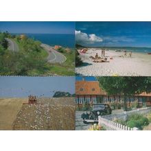 Bornholm Denmark 4x Beach Farming Ronne Havn Postcard s