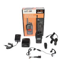 WALKIE TALKIE LUTHOR TL88 NEGRO + CARGADOR, BATERIA DE LITIO Y AURICULAR PMR446