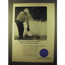1966 Connecticut Mutual Life Ad - When Back is Turned