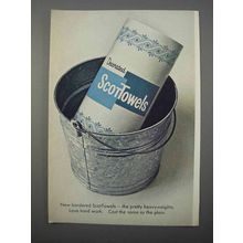 1966 Scott ScotTowels Ad - Bordered Heavyweights