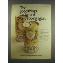 1971 Schlitz Encore Beer Ad - Worth Doing Again