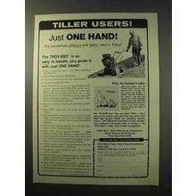 1977 Troy-Bilt Roto Tiller Ad - Just One Hand