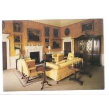 BREAKFAST ROOM, NOSTELL PRIORY, WAKEFIELD, YORKSHIRE vintage .unused postcard =