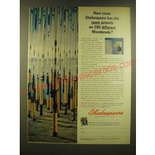 1966 Shakespeare Wonderods Ad - How come Shakespeare has the same patents