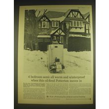 1963 Potterton Boilers Ad - 4 bedroom semi: all warm and winterproof