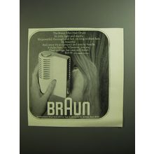 1970 Braun Mini Hair Dryer Advertisement