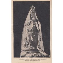 Poitiers Vienne Eglise Notre Dame Des Clefs Statue Religious Postcard