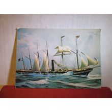 SS GREAT BRITAIN, 1845, painting by Keith A Griffin unused postcard (a) =