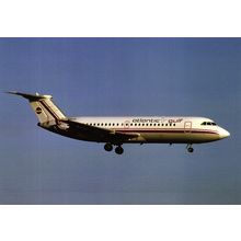 Aircraft postcard Atlantic Gulf Airlines BAC 1-11, N1542. Unposted