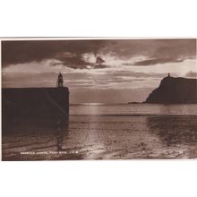 EC972 PORT ERIN . HARBOUR LIGHTS. PRINTED POSTCARD
