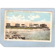 Rhode Island Quonochontaug Postcard Cottages Along The Board Walk~1121