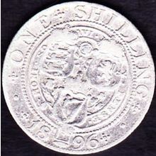 1896 Great Britain 1 Shilling Silver Coin