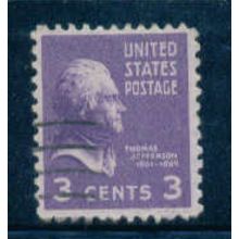Used 807 3c Thomas Jefferson Fine C0563
