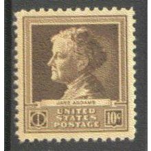 878 10c Jane Addams Fine MNH GA0370