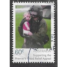 AUS 2011 60c 'PREMIERS FLOOD APPEAL - (LINE PERF EX M/S) FINE USED (EBID80-636)