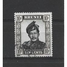 Brunei.SG106 10c Sultan Omar Ali Saifuddin.Fine Used.Aug25q