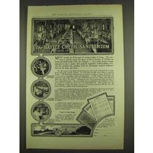 1913 Battle Creek Sanitarium Ad - Eating Is A Science