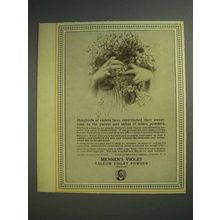 1913 Mennen's Violet Talcum Toilet Powder Ad