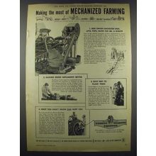 1952 Timken Roller Bearing Company Ad - Mechanized Farming