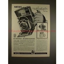 1963 Linhof Technika 70 Camera Ad - Elegant Workhorse!