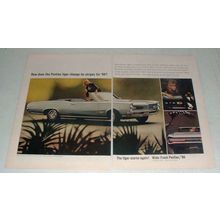 1966 Pontiac GTO Convertible Car Ad - Change Stripes