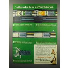 1968 Remington Peters Shotgun Shells Ad - Power Piston