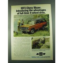 1973 Chevrolet Blazer Ad - Introducing Advantages