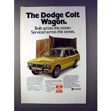 1973 Dodge Colt Wagon Ad - Built Across the Ocean