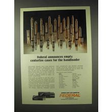 1976 Federal Cartridge Ad - Empty Centerfire Cases