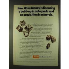 1977 Aetna Insurance Ad - Financing Auto Parts