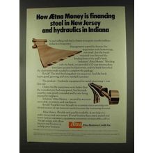 1977 Aetna Insurance Ad - Financing Steel