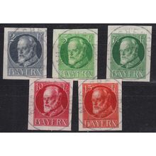 GERMANY Bayern Bavaria [1916] MiNr 0110-15 B ( O/used )