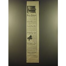 1913 Wing & Son Pianos Ad - Rock-Bottom Yes, Rock-Bottom prices