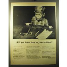 1950 Electric Light and Power Companies Ad - Will you leave to your children